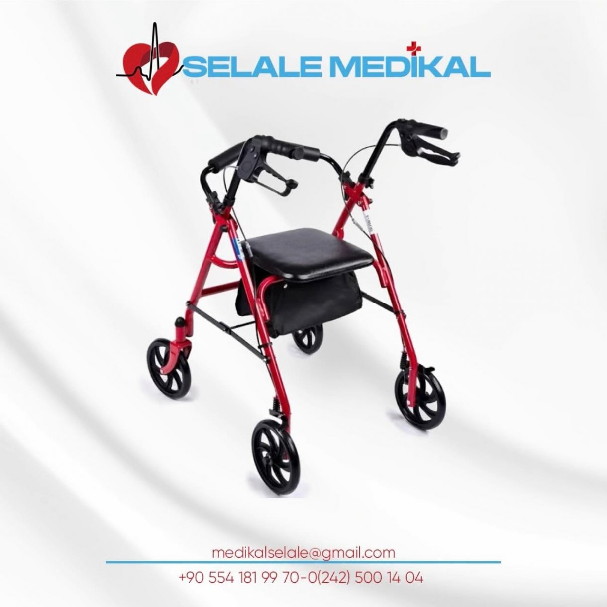 Alüminyum Rollatör Yürüteç - Yaşlı Yürüteci