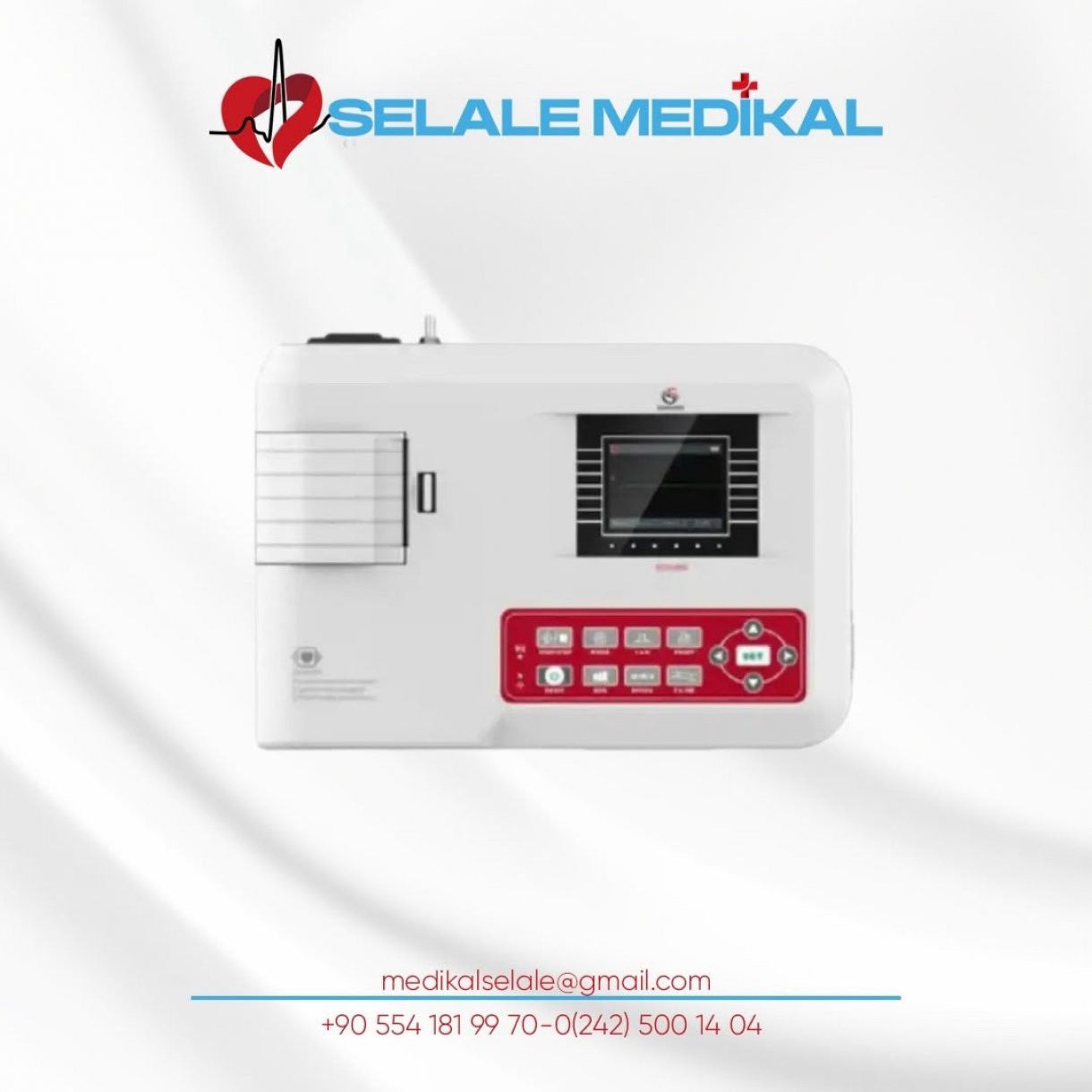 CONTEC TEK KANALLI EKG CİHAZI YORUMLU