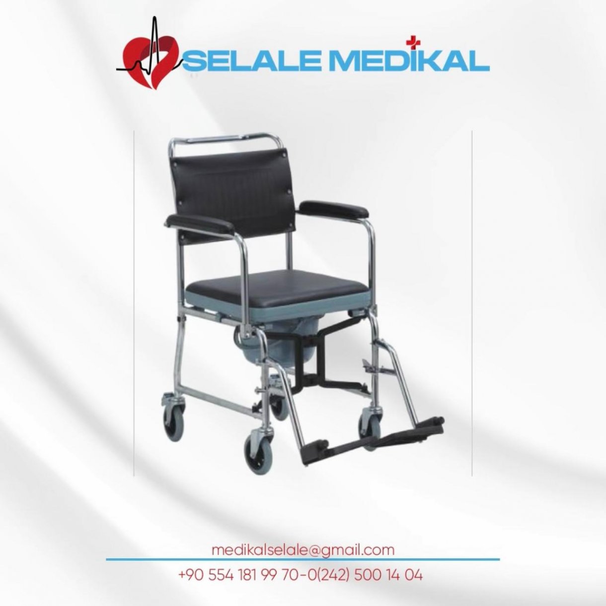 KLOZETLİ TEKERLEKLİ SANDALYE