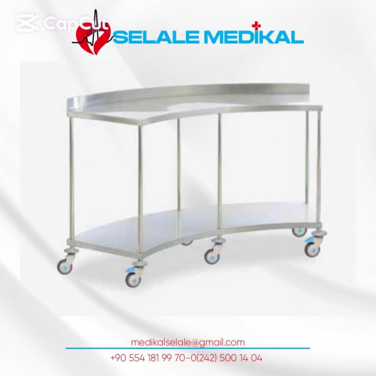 PASLANMAZ ÇELİK AY MASA